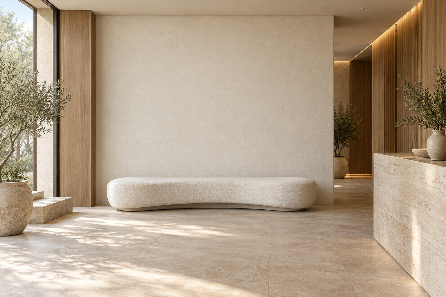 Wellness y spa: ambiente sin obras, visualización conceptual